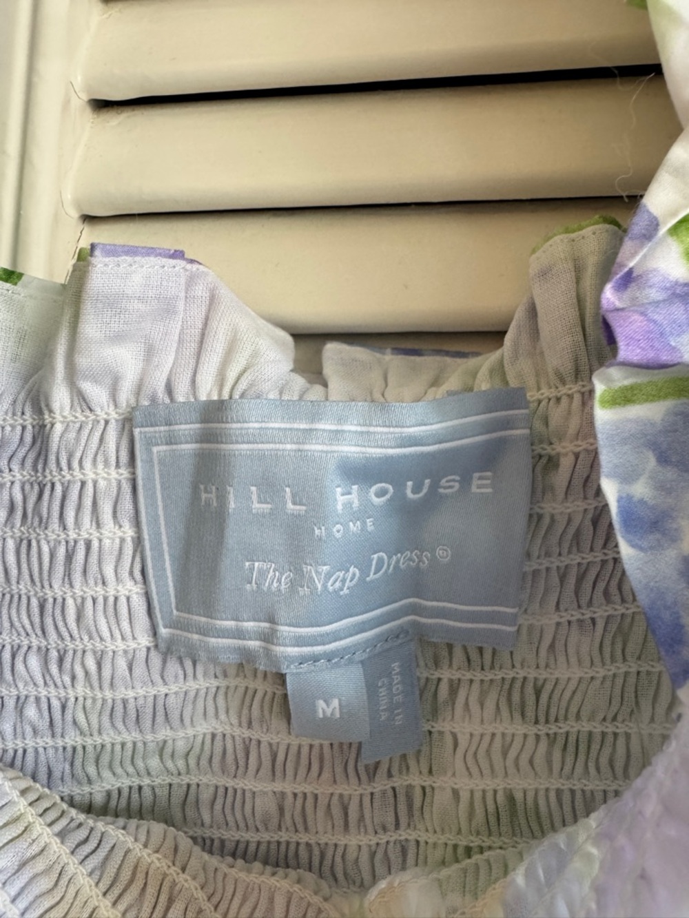Hill House Elizabeth Nap Dress, Blue Hydrangea Cotton - Picture 5 of 6